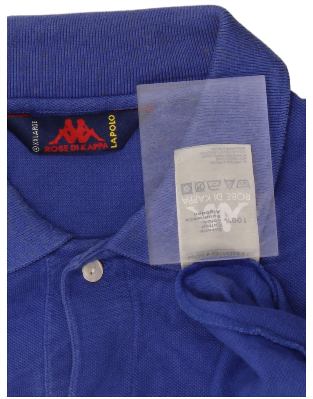 KAPPA Mens Polo Shirt 2XL Blue Cotton