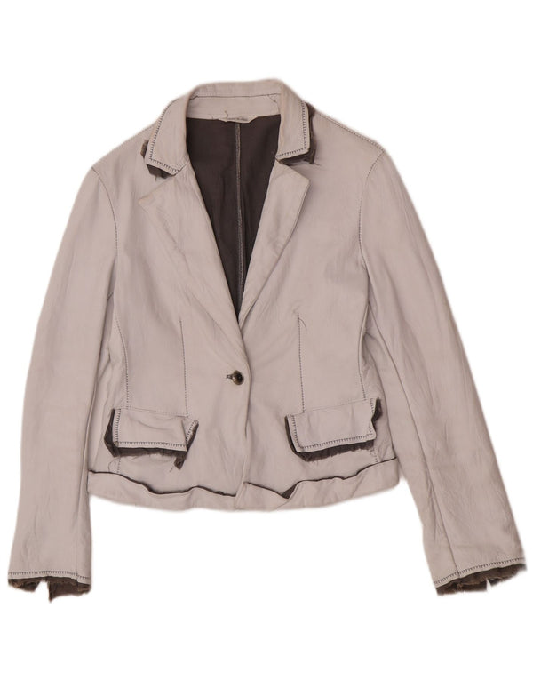 Victory Γυναικείο Μπουφάν Blazer 1 Κουμπί IT 44 Medium Off White Classic