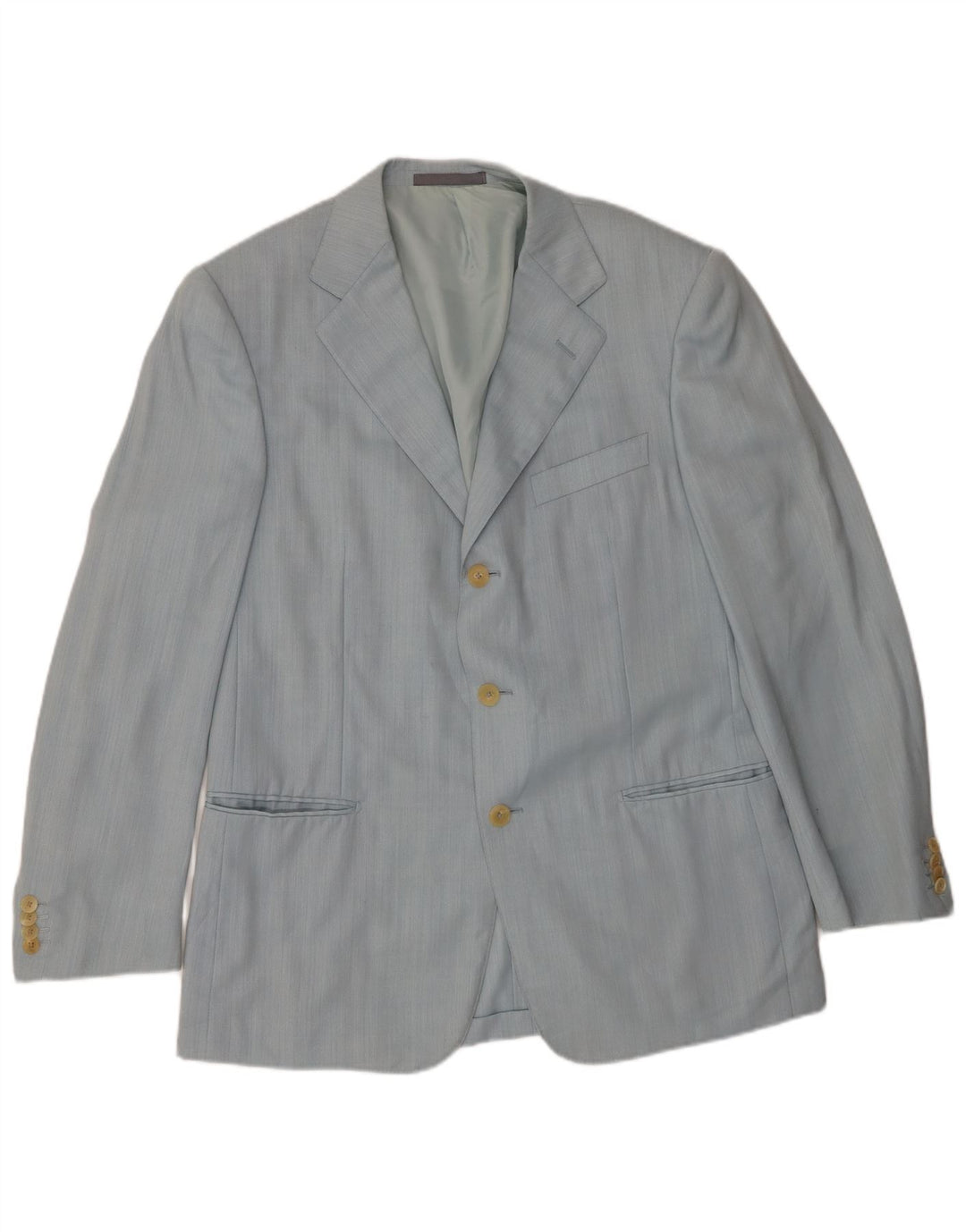Ermenegildo Zegna Ανδρικό σακάκι με 3 κουμπιά σακάκι IT 50 μεγάλο μπλε μαλλί