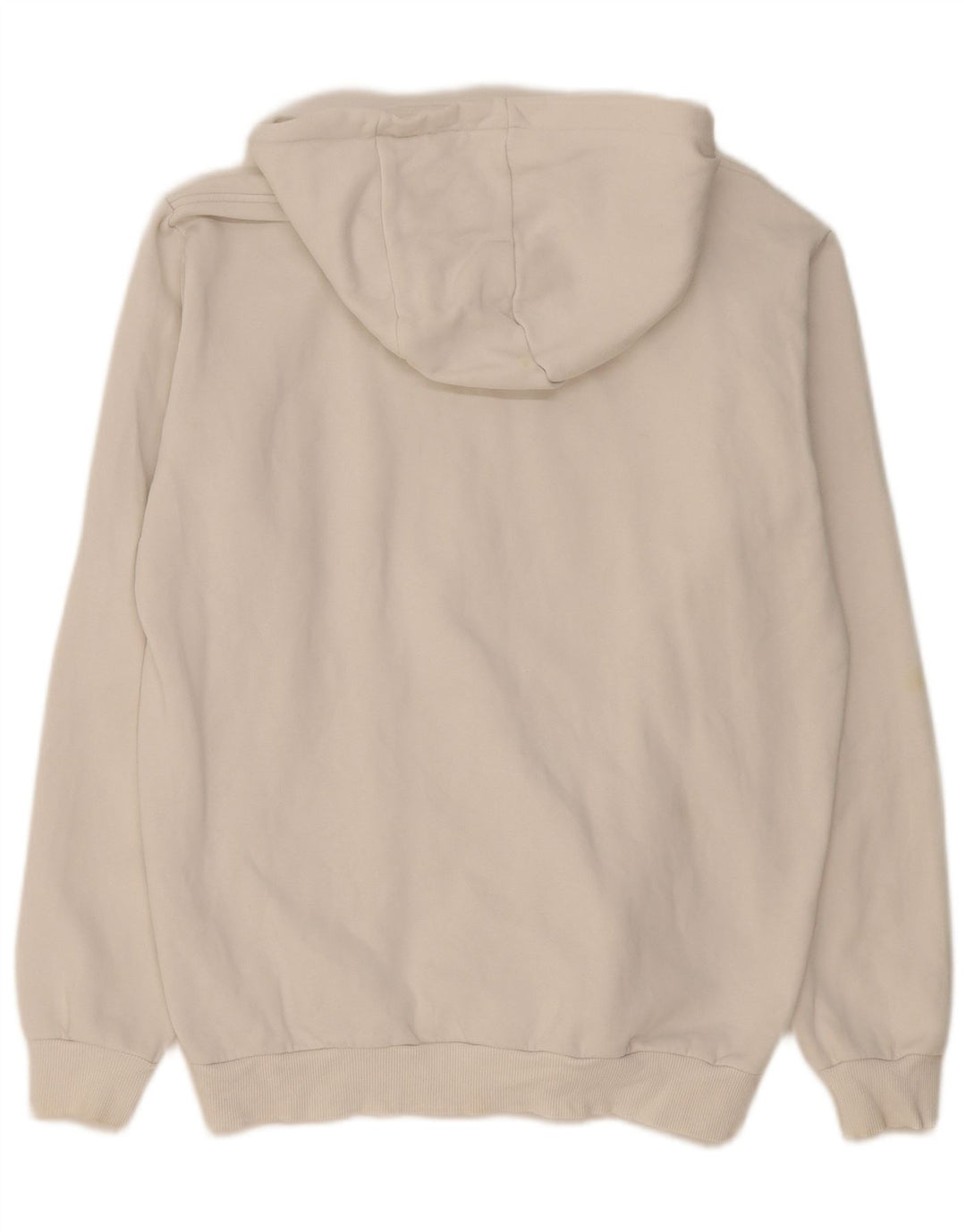 ADIDAS Mens Graphic Hoodie Jumper Medium White Cotton