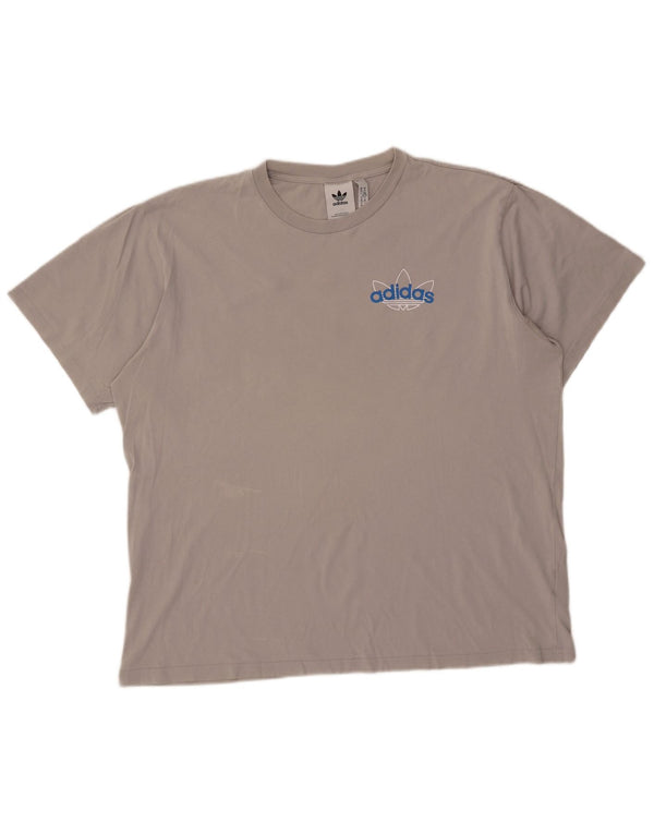 Ανδρικό T-Shirt Adidas Top XL Γκρι βαμβακερό