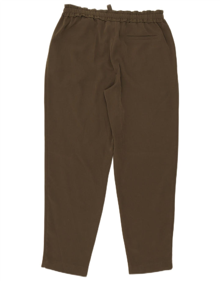 Zara Γυναικείο Tapered Casual Παντελόνι Medium W28 L27 Khaki Polyester