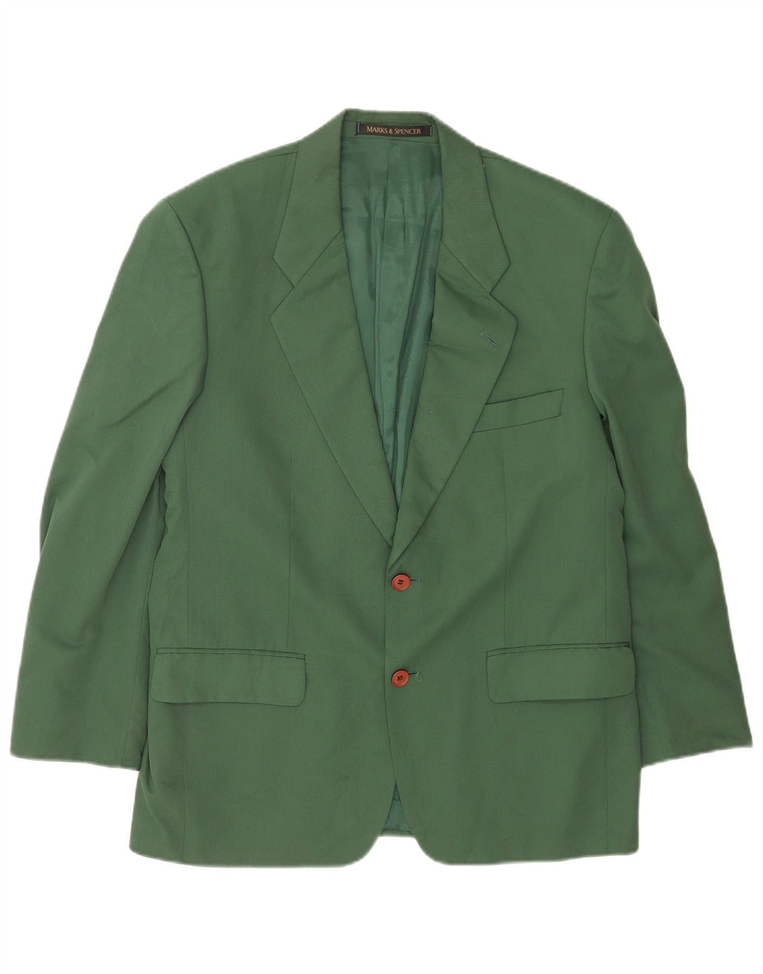 Marks & Spencer Ανδρικό μπουφάν blazer UK 40 μεσαίου πράσινου πολυεστέρα