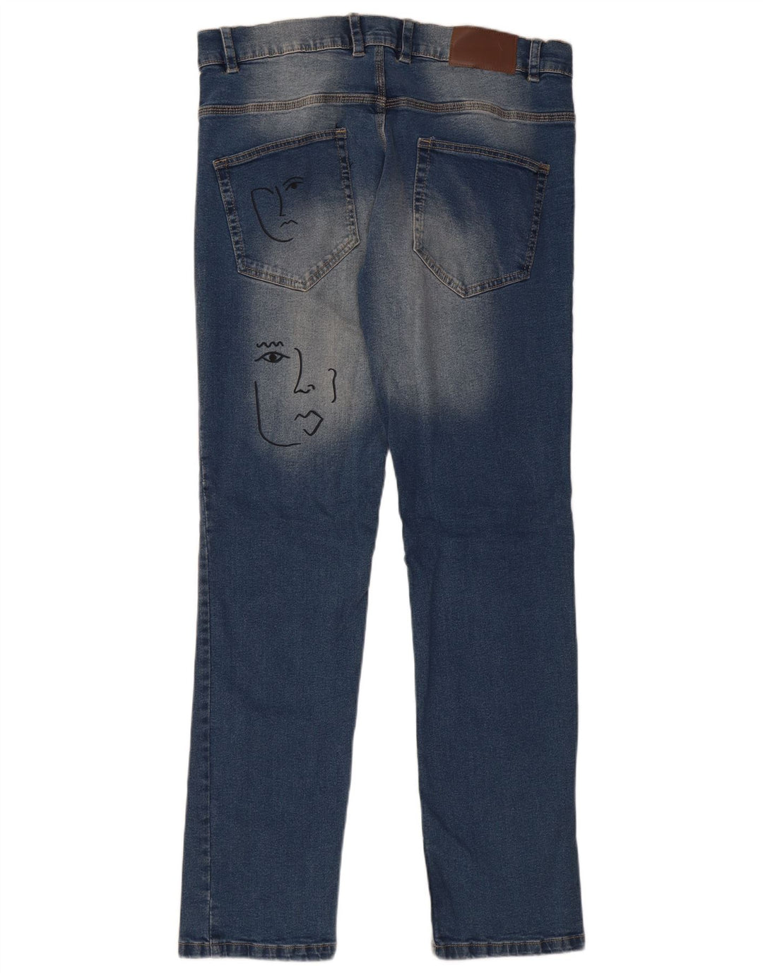 ΓΑΛΛΙΚΗ ΣΥΝΔΕΣΗ Γυναικείο Graphic Slim Jeans W32 L32 Μπλε Βαμβακερό
