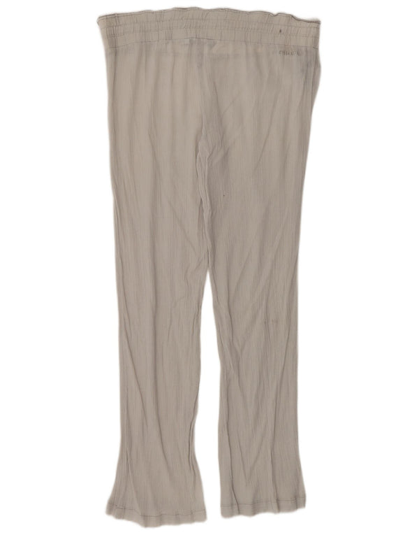 BILLABONG Womens Straight Casual Trousers UK 10 Small W27 L30  White