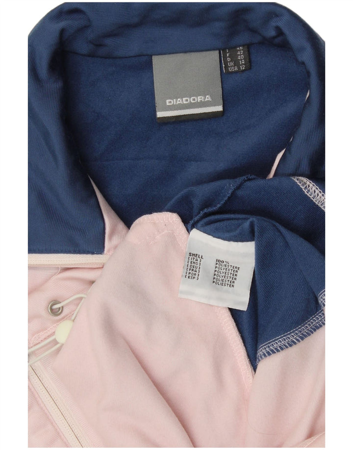 Γυναικεία αθλητική φόρμα Diadora Top Jacket UK 14 Large Blue Colorblock Polyester