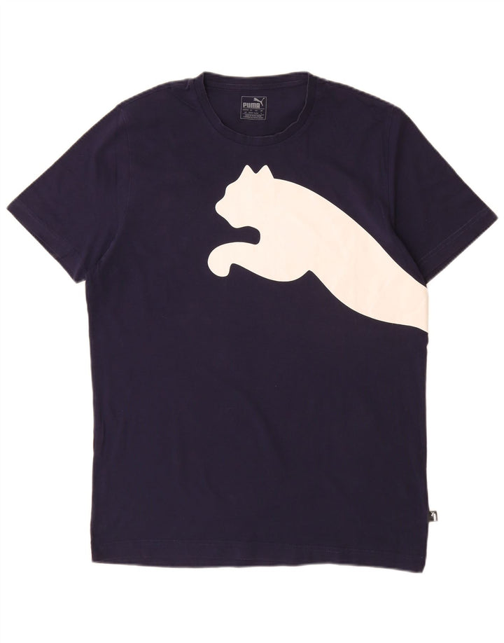 Ανδρικό γραφικό μπλουζάκι Puma Top Large Navy Blue