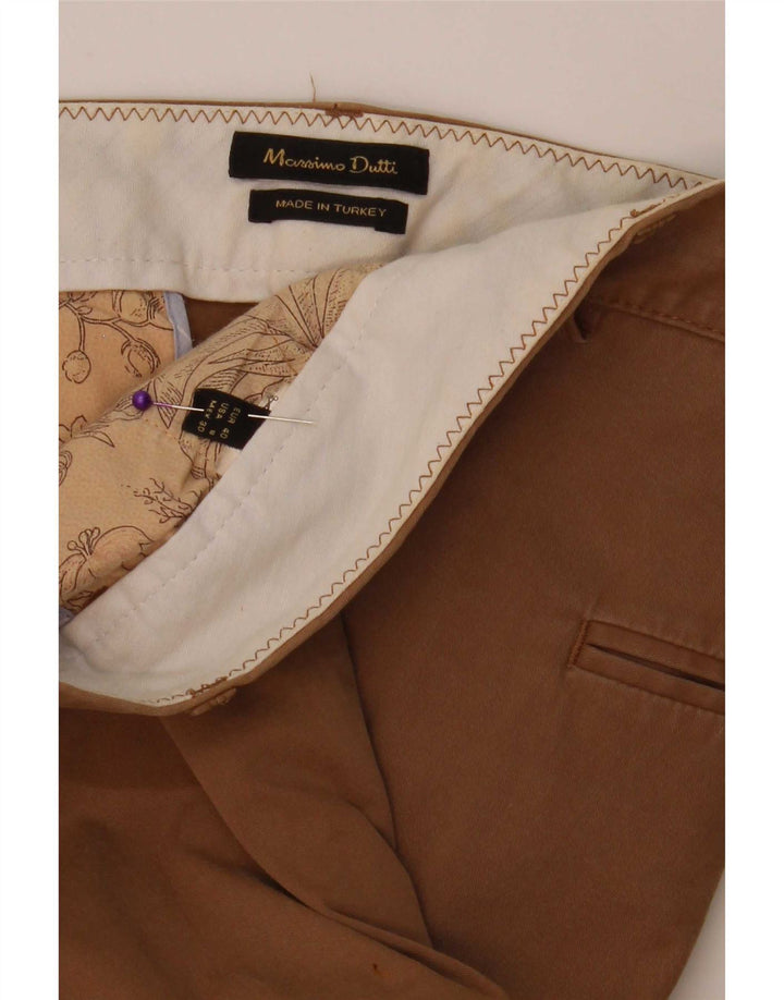 Massimo Dutti Γυναικείο λεπτό παντελόνι Chino EU 40 Medium W30 L30 Beige