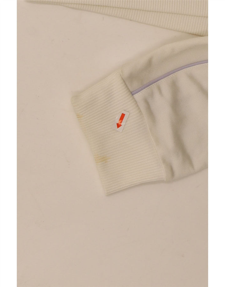 Γυναικεία αθλητική φόρμα ADIDAS Top Jacket UK 16 Large Off White Polyester