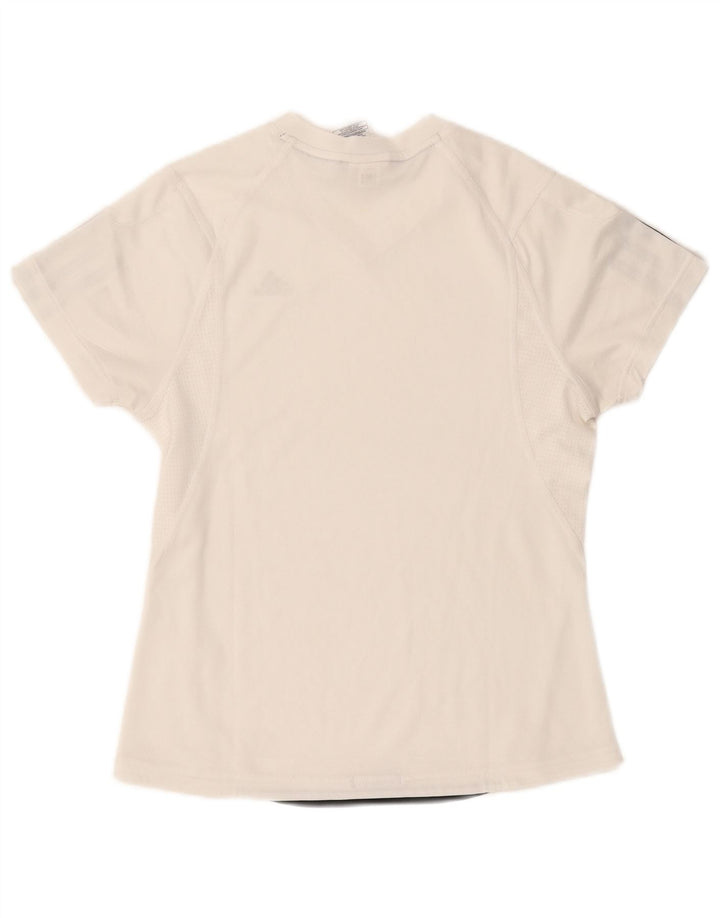 Adidas Γυναικείο T-Shirt Climacool Top 10 UK Small White Polyester