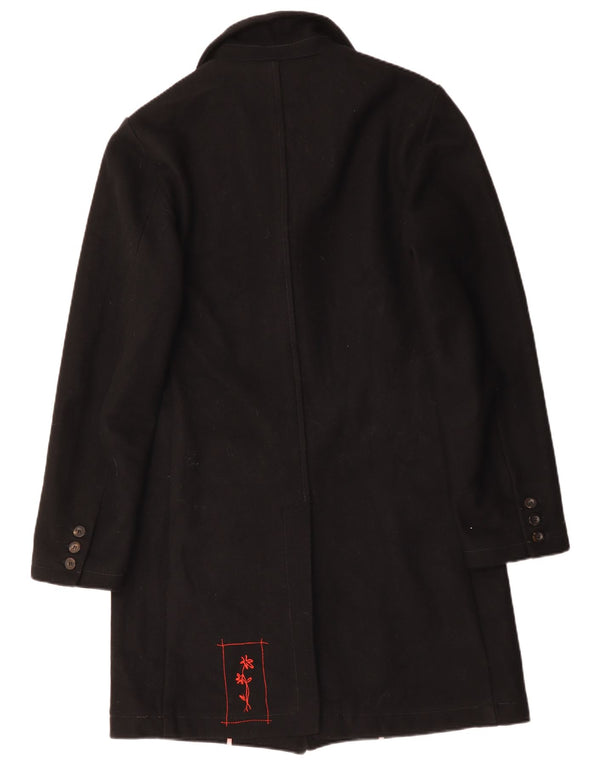 Zu Elements Γυναικείο Πανωφόρι UK 18 XL Μαύρο Μάλλινο