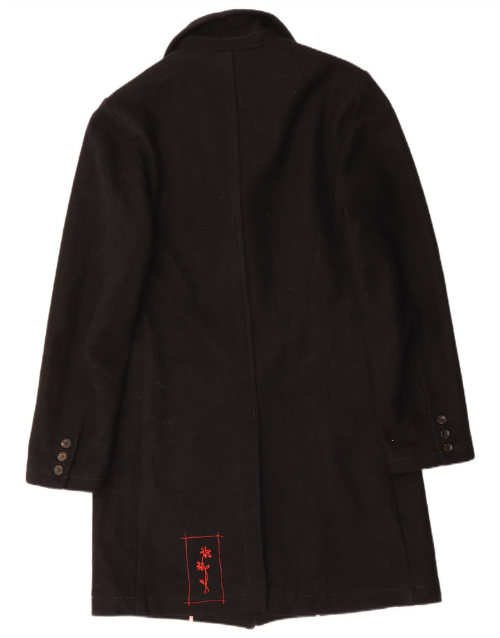 Zu Elements Γυναικείο Πανωφόρι UK 18 XL Μαύρο Μάλλινο