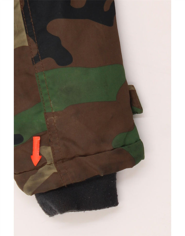 Zara Boys Hooded Parka Jacket 13-14 Years Πολύχρωμο Καμουφλάζ