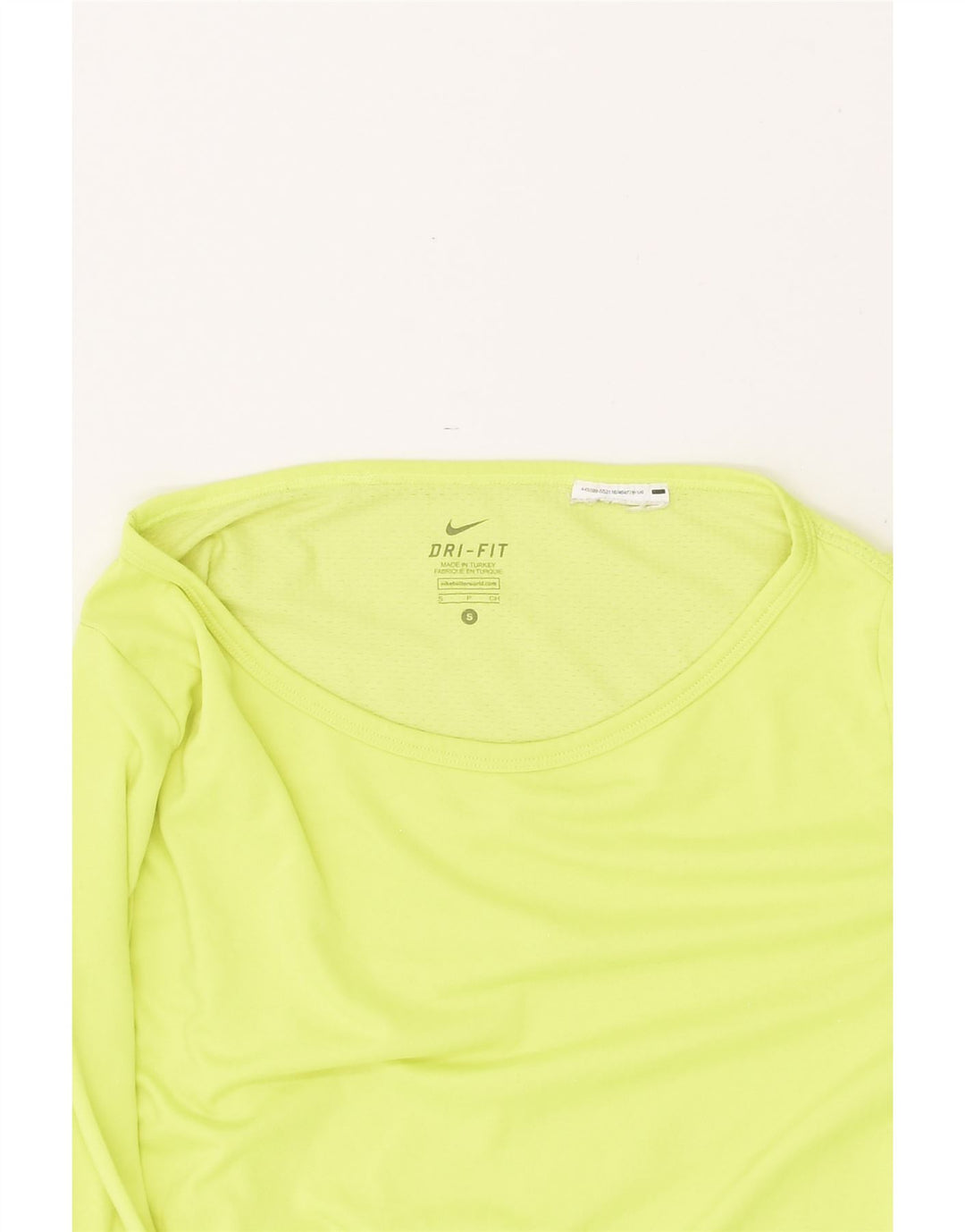 NIKE Γυναικείο Dri Fit Μακρυμάνικο UK 10 Μικρός Πράσινος Πολυεστέρας