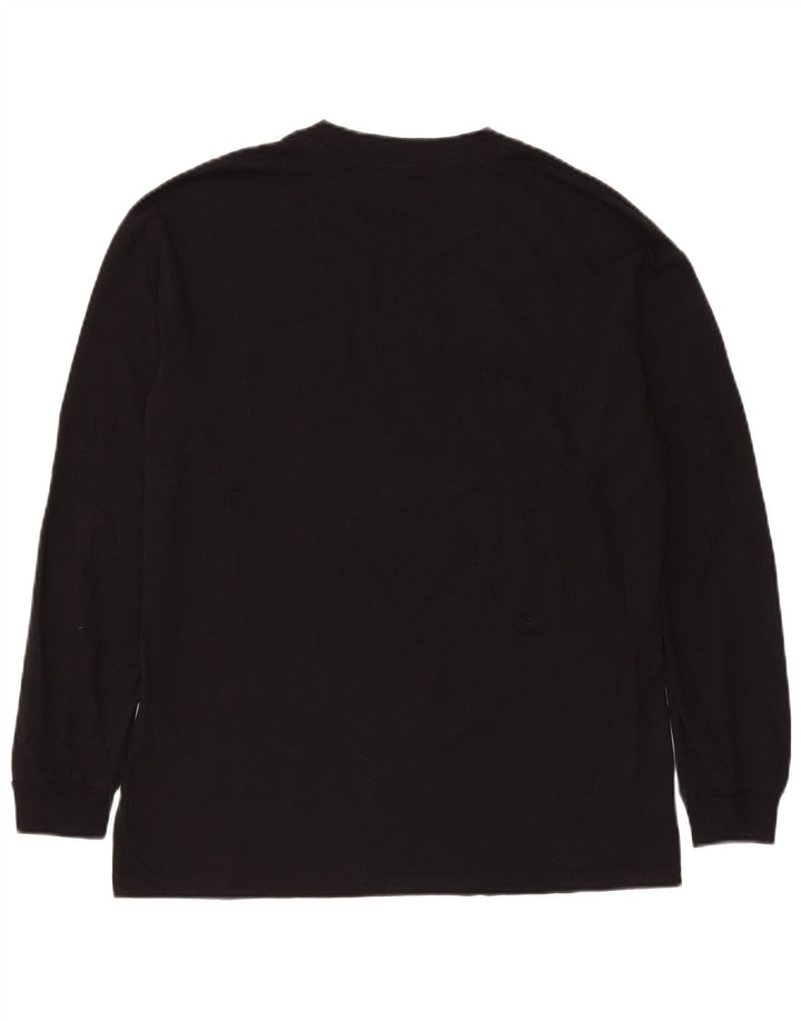 JACK & JONES Ανδρικό Μακρυμάνικο Μπλουζάκι Μικρό Μαύρο Βαμβακερό