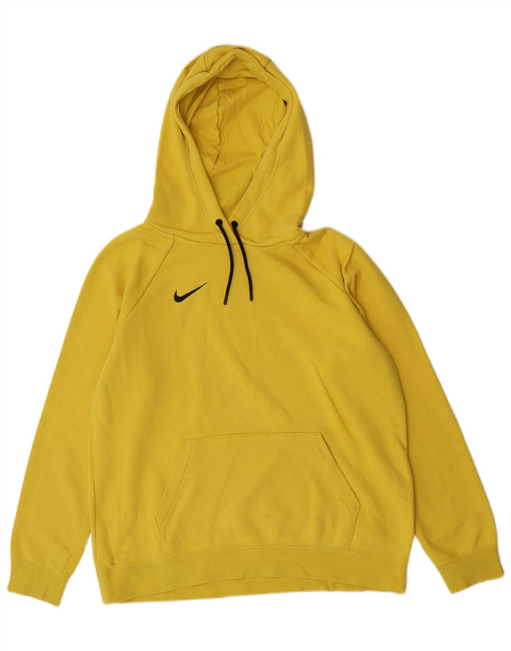 Ανδρικό κουκούλα Nike, μεγάλο κίτρινο βαμβακερό