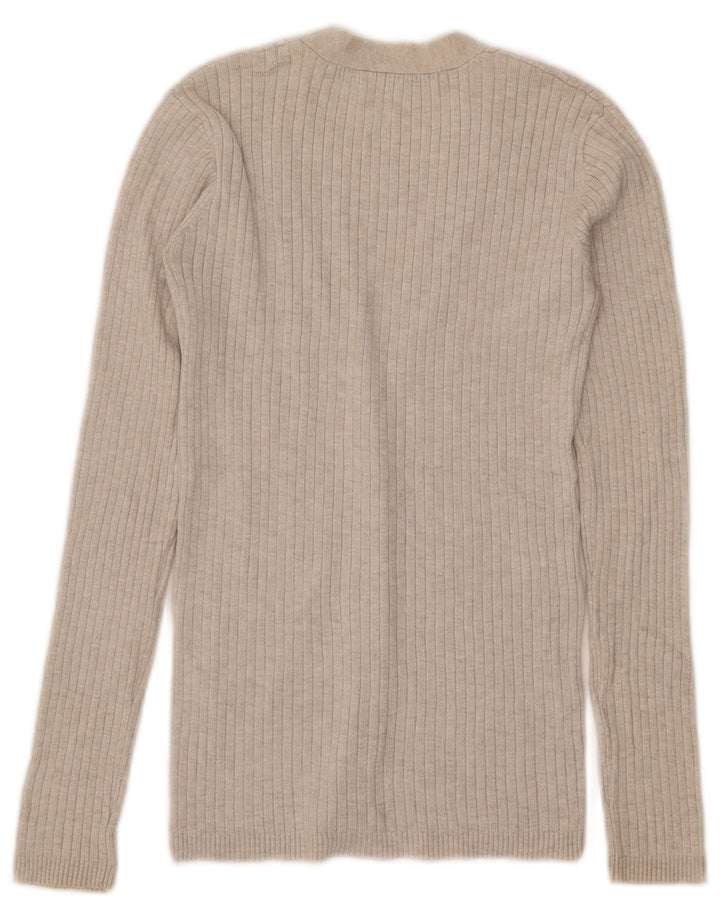 Zara Γυναικεία Ζακέτα UK 8 Small Beige