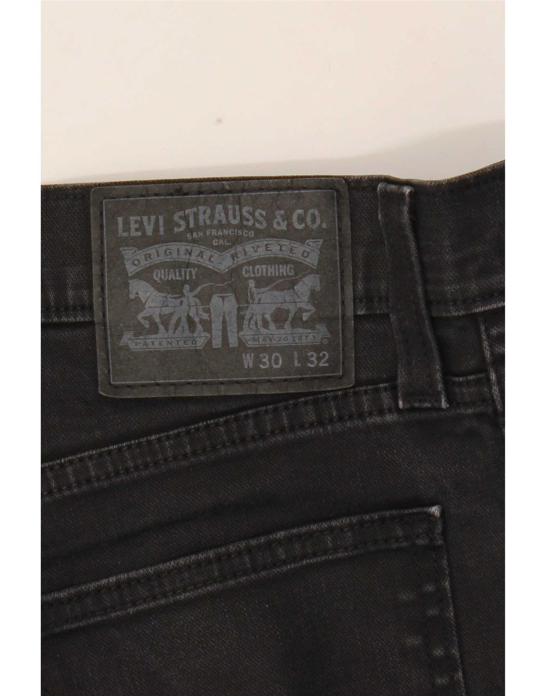 Γυναικείο Slim Jeans Levi's W30 L29 μαύρο βαμβακερό