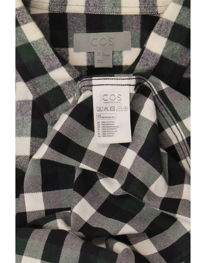 Ανδρικό φανελένιο πουκάμισο Cos Βαμβακερό μεσαίο πράσινο βαμβακερό