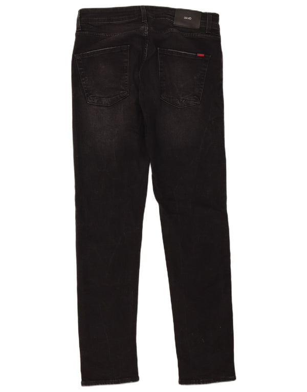 Liu Jo Mens Frank Slim Jeans W31 L31 Μαύρο