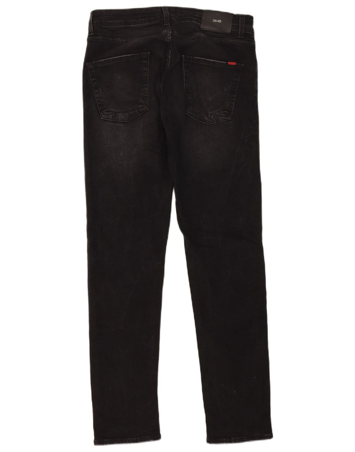 Liu Jo Mens Frank Slim Jeans W31 L31 Μαύρο