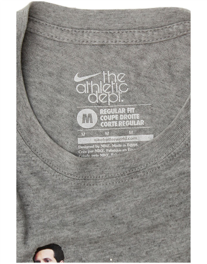 NIKE Mens Regular Fit Graphic T-Shirt Top Medium Grey