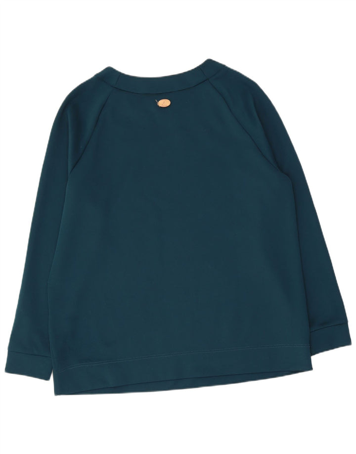 GATTINONI Γυναικεία γραφική φούτερ Jumper UK 14 Large Blue Polyester