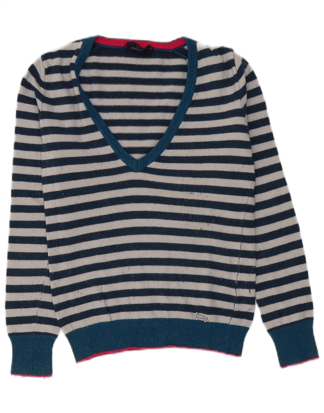 HARMONT & BLAINE Γυναικείο πουλόβερ με λαιμόκοψη με V λαιμόκοψη UK 10 Small Navy Blue