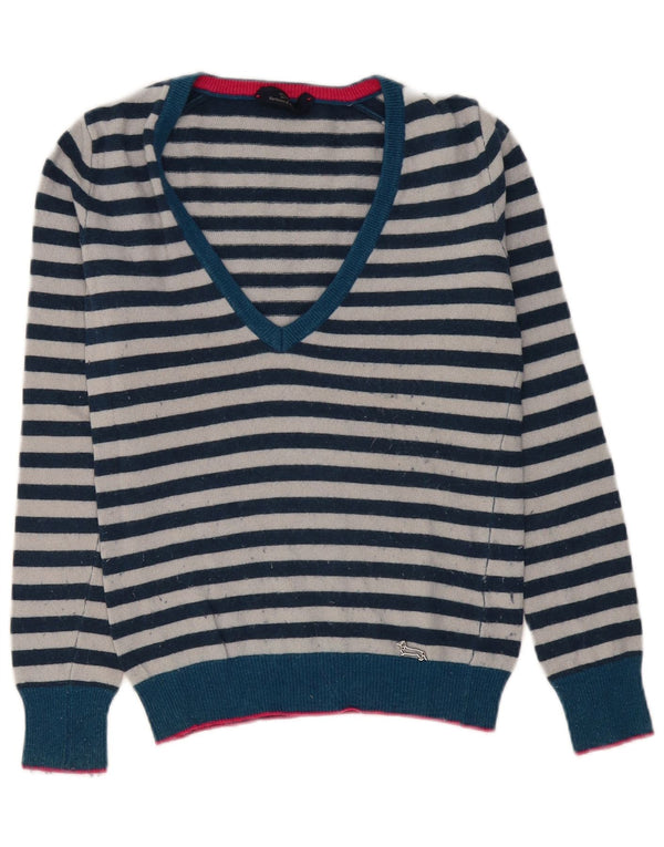 HARMONT & BLAINE Γυναικείο πουλόβερ με λαιμόκοψη με V λαιμόκοψη UK 10 Small Navy Blue