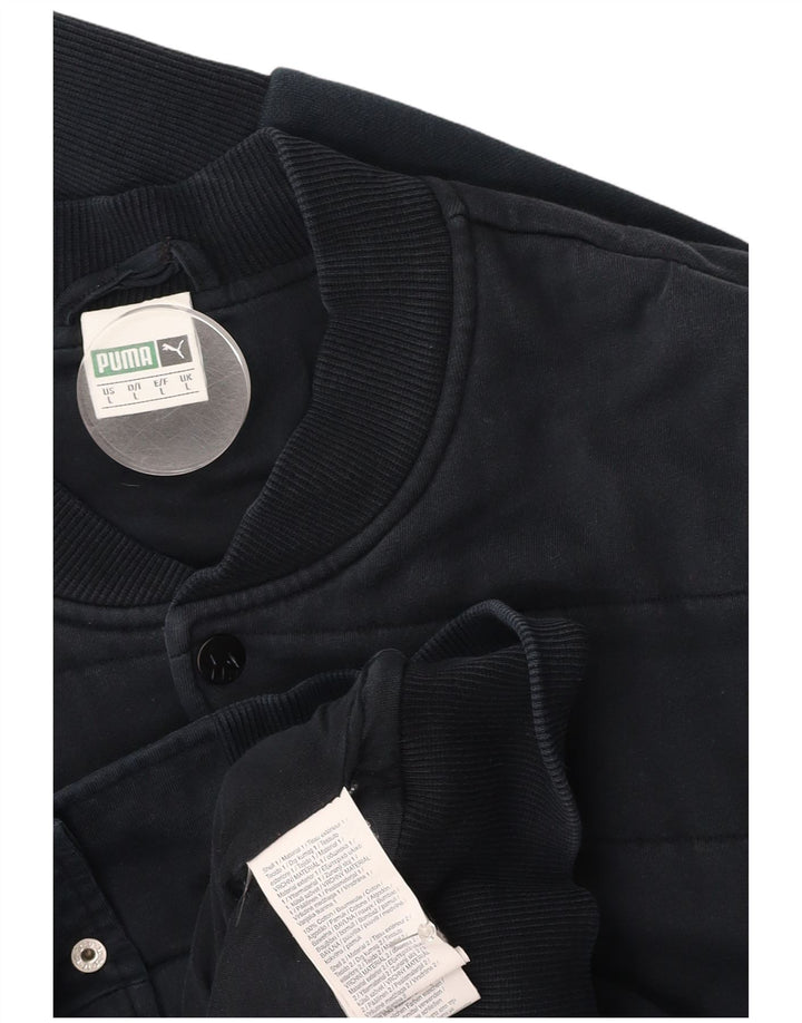 Ανδρικό μπουφάν PUMA Bomber UK 40 Large Navy Blue Cotton