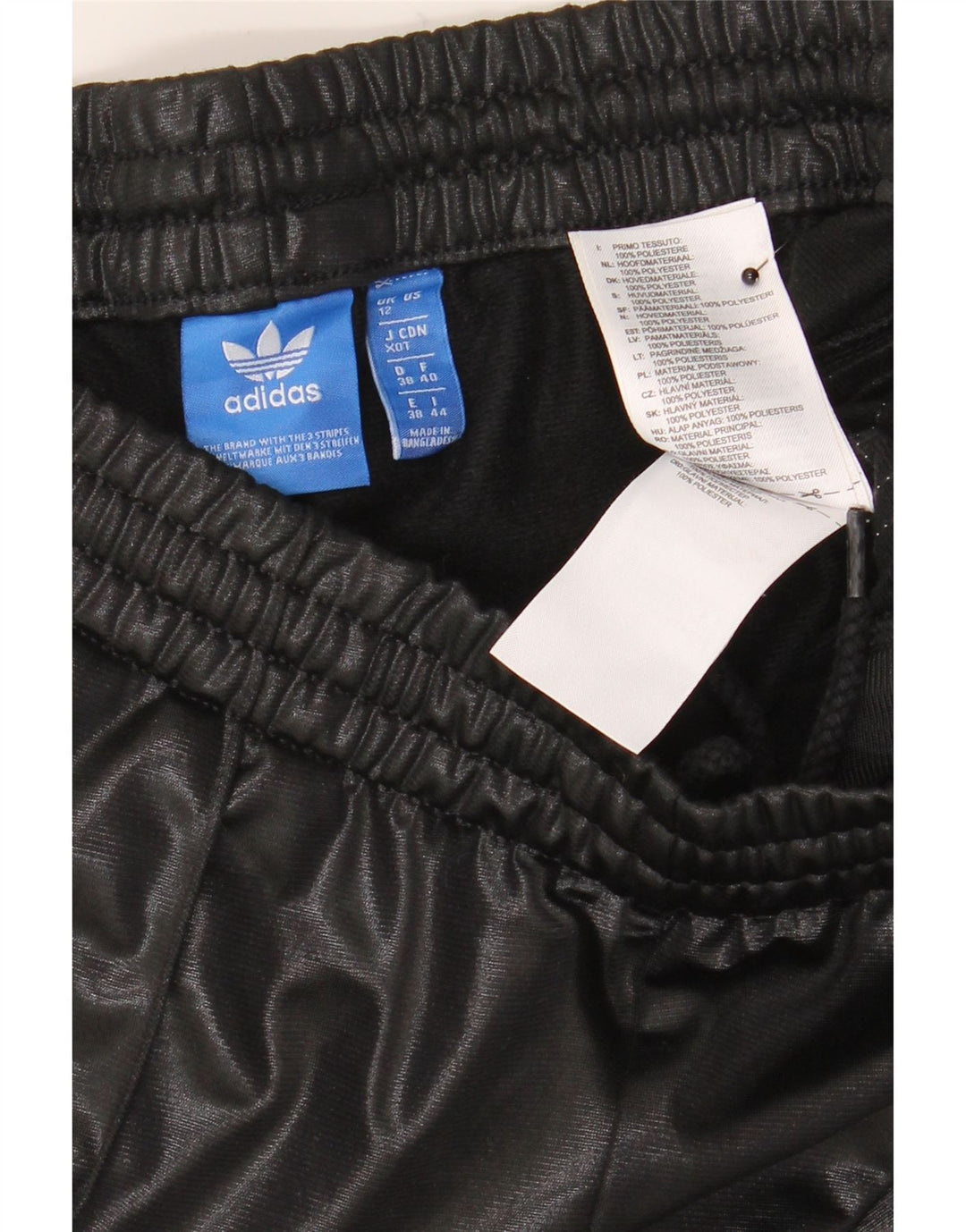 Γυναικεία αθλητική φόρμα Adidas Παντελόνι UK 12 μεσαίο μαύρο πολυεστέρα