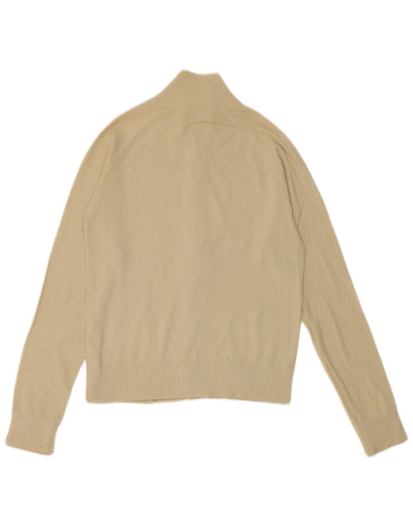 Zara Γυναικείο Ζακέτα Crop UK 12 Βαμβακερό μεσαίο μπεζ