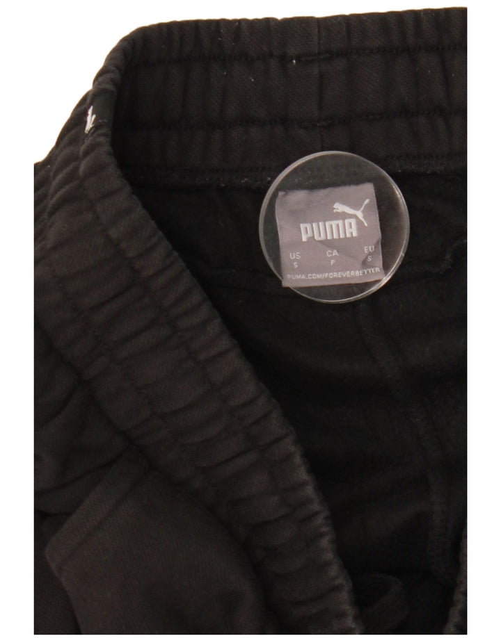 Ανδρική αθλητική φόρμα Puma Παντελόνι Joggers Μικρό μαύρο βαμβακερό