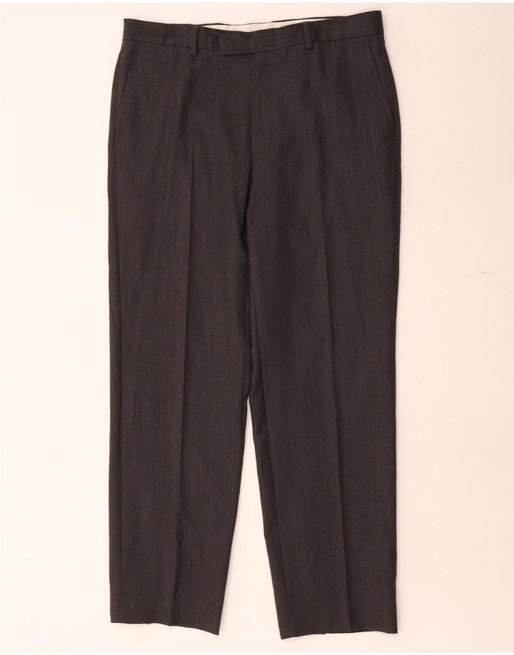 Ανδρικό ίσιο παντελόνι Marks & Spencer tailored fit W34 L30 Grey
