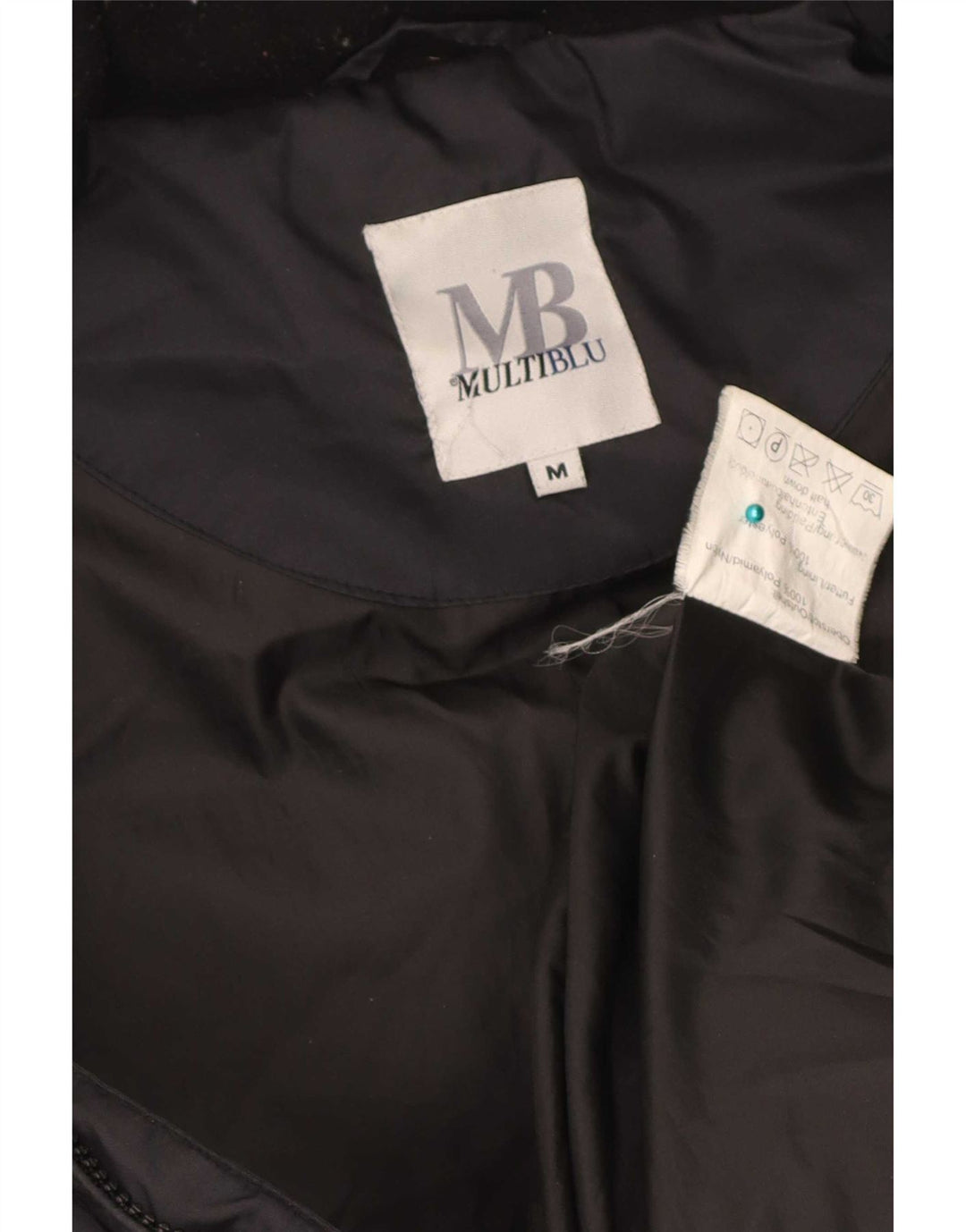 Multiblu Ανδρικό padded Gilet UK 38 Medium Black Colorblock Πολυαμίδιο