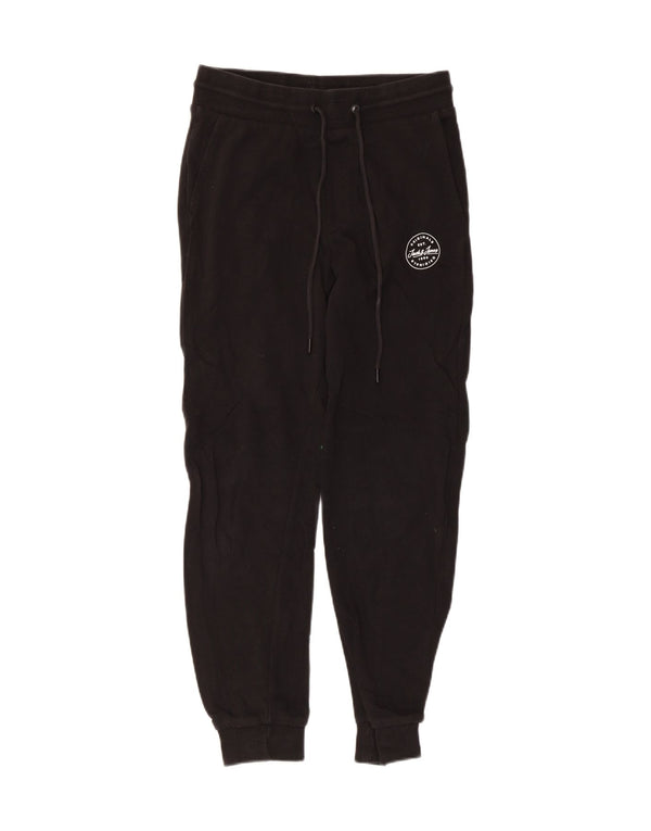 Jack & Jones Ανδρική φόρμα παντελόνι Joggers XS Μαύρο βαμβακερό