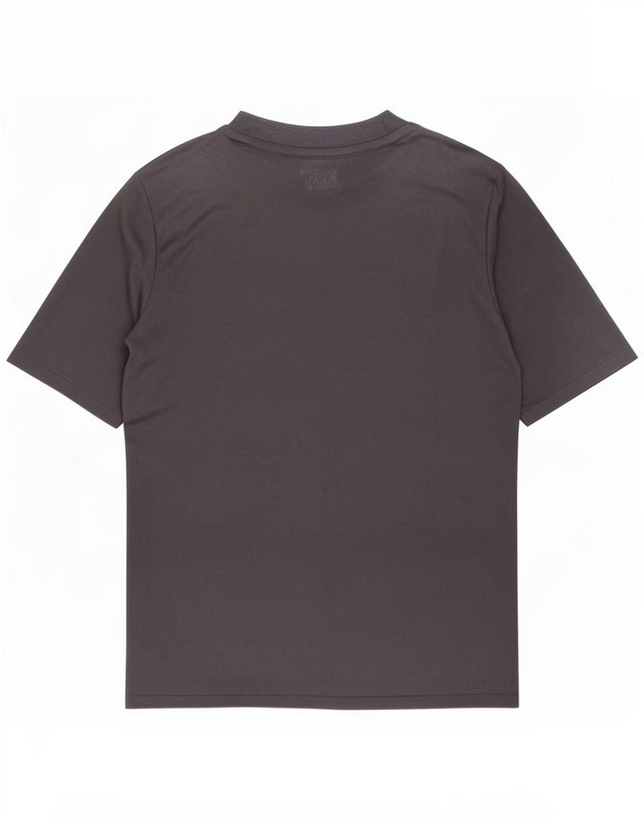 Adidas Boys Climalite T-Shirt Top 7-8 Years Black Geometric Polyester