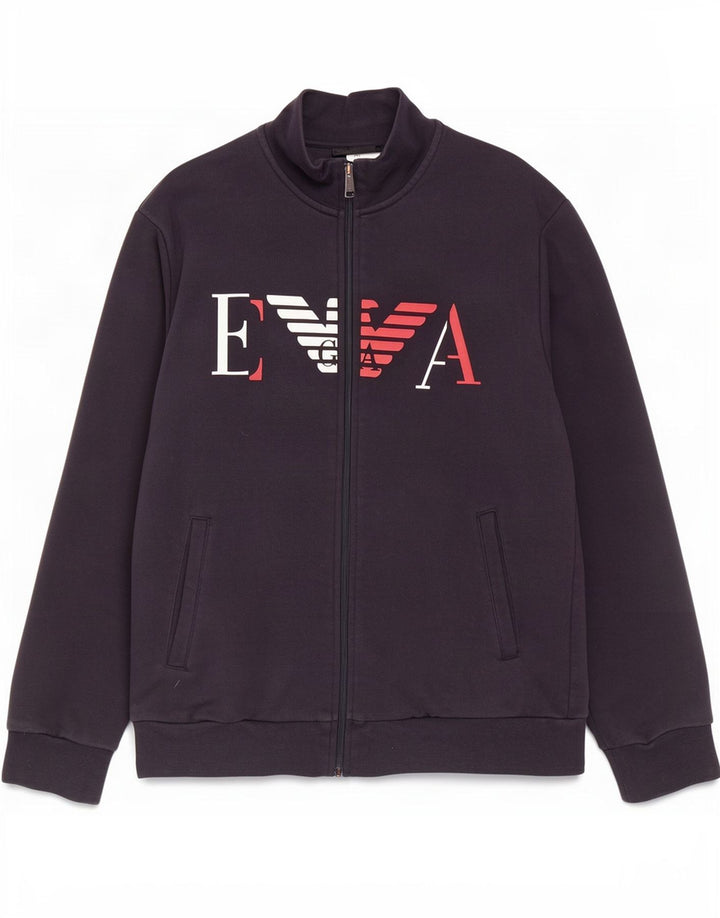 Μπουφάν Emporio Armani Ανδρική φόρμα με γραφικές φόρμες, μεσαίο μαύρο