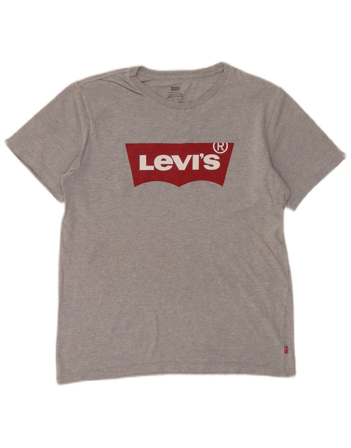 Ανδρικό γραφικό T-Shirt Levi's Top Small Grey