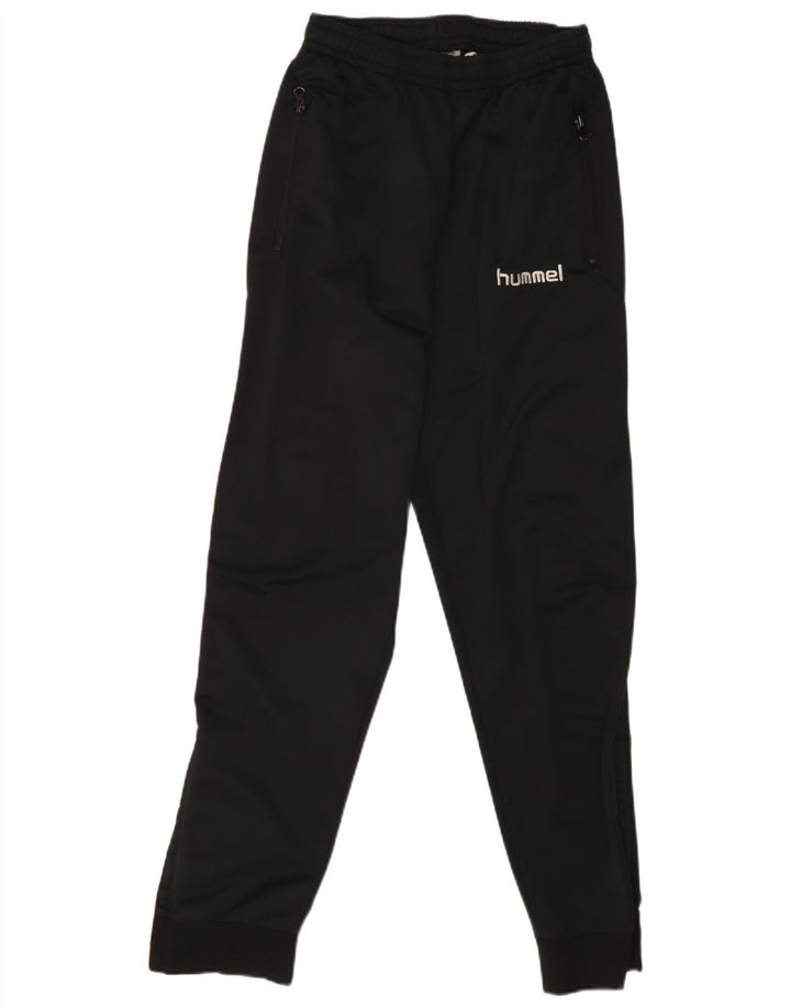 HUMMEL Mens Graphic Tracksuit Trousers Large Black Polyester