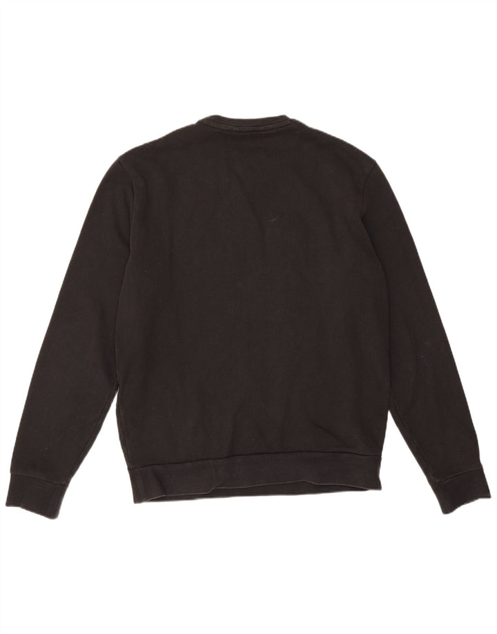 Armani Ανδρικό Φούτερ γραφικό Jumper Μεγάλο Μαύρο Βαμβακερό