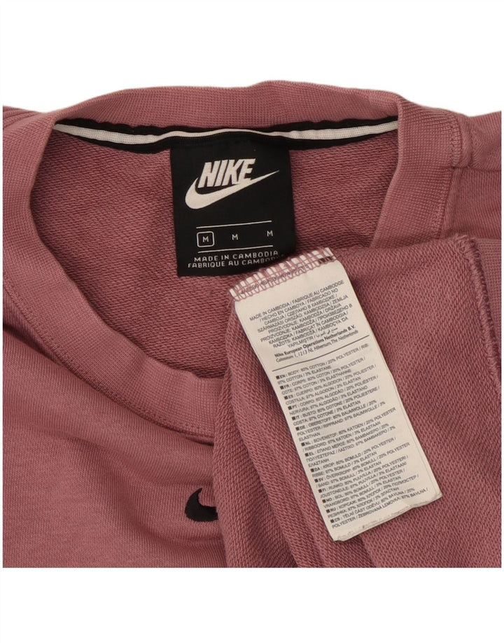 Γυναικείο γραφικό φούτερ Nike Jumper UK 14 Μεσαίο ροζ χρώμα, βαμβακερό