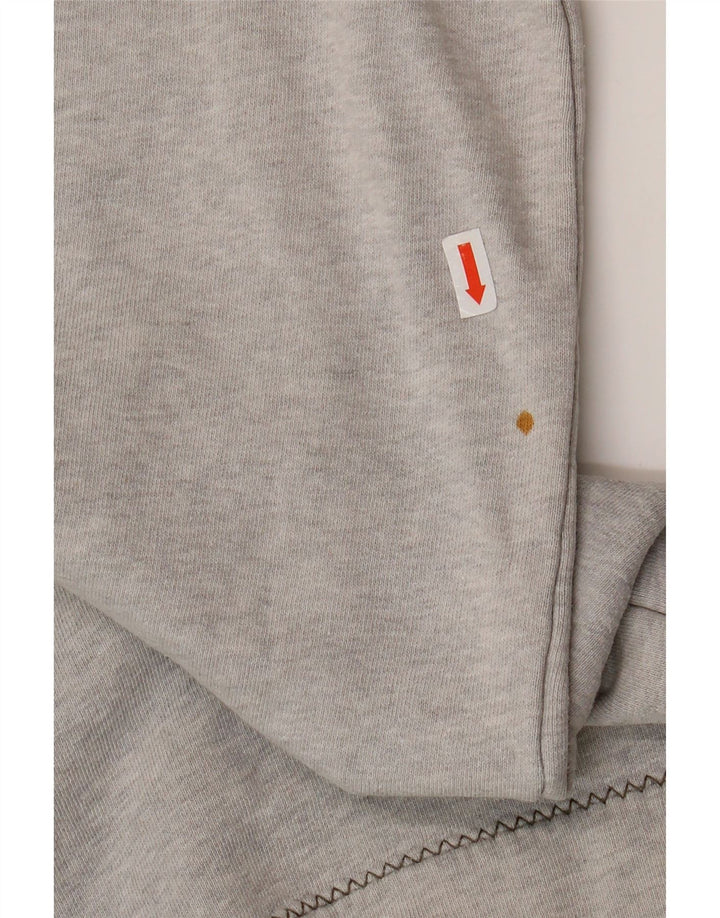 FAT FACE Ανδρικό γραφικό φούτερ με φερμουάρ Jumper XL Γκρι βαμβακερό