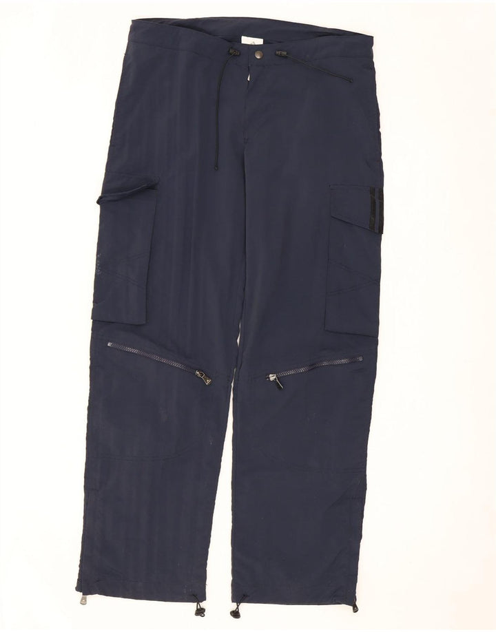 Ανδρικό ίσιο παντελόνι Cargo ADIDAS Small Navy Blue Nylon