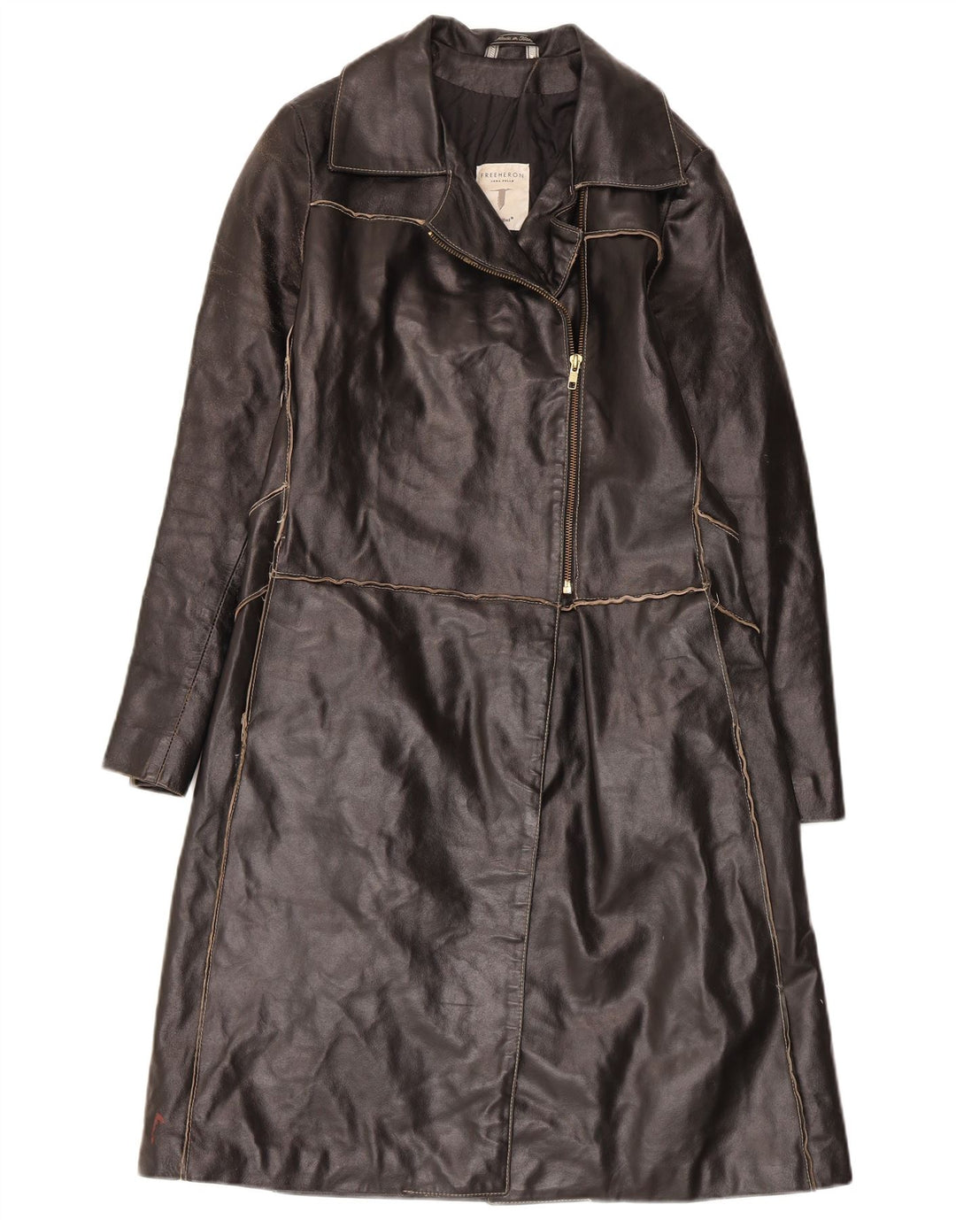 Conbipel Γυναικεία Trench Δερμάτινη Παλτό IT 42 Medium Black