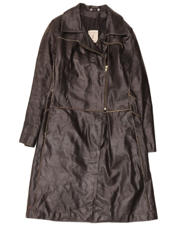 Conbipel Γυναικεία Trench Δερμάτινη Παλτό IT 42 Medium Black