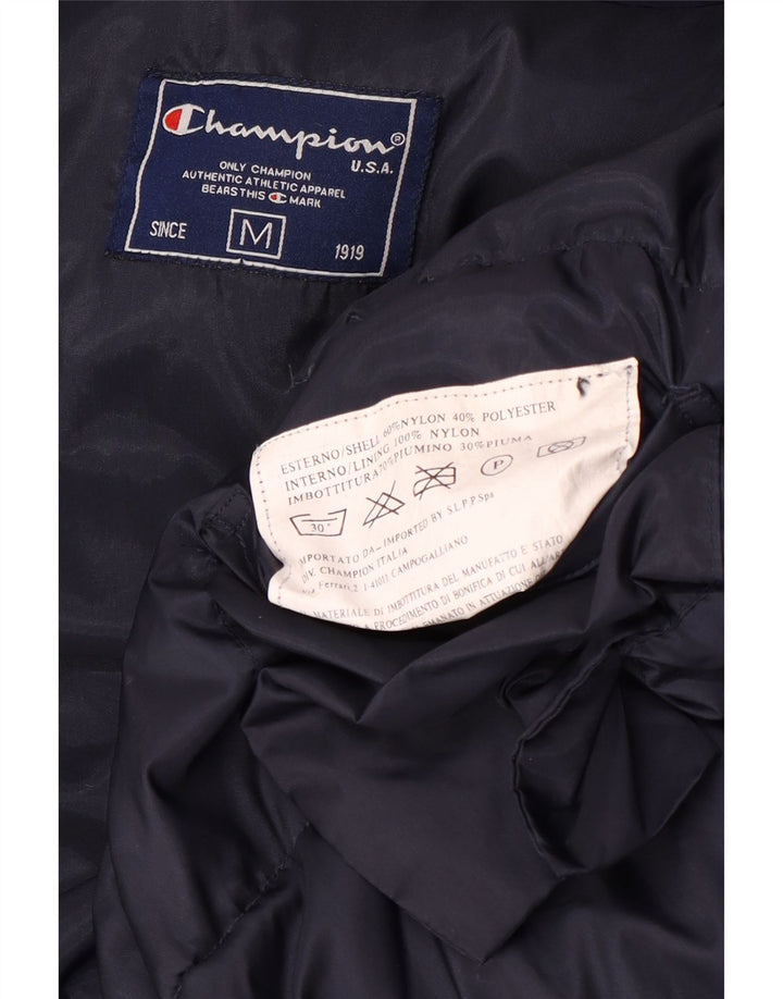 CHAMPION Ανδρικό μπουφάν με κουκούλα UK 38 Medium Navy Blue Nylon