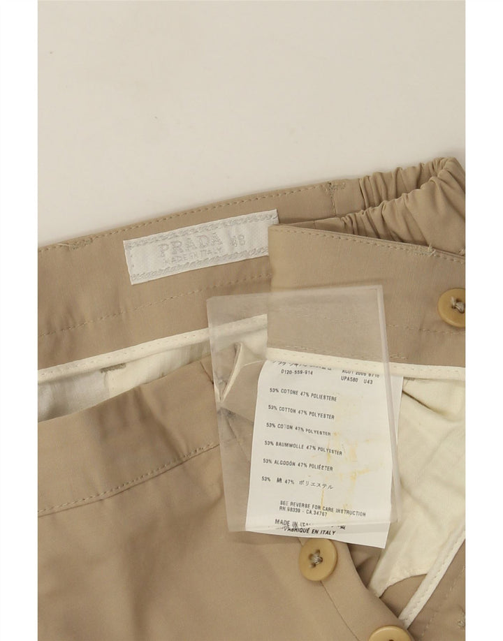 Ανδρικό σορτς Chino Prada IT 48 Medium W32 Beige βαμβακερό