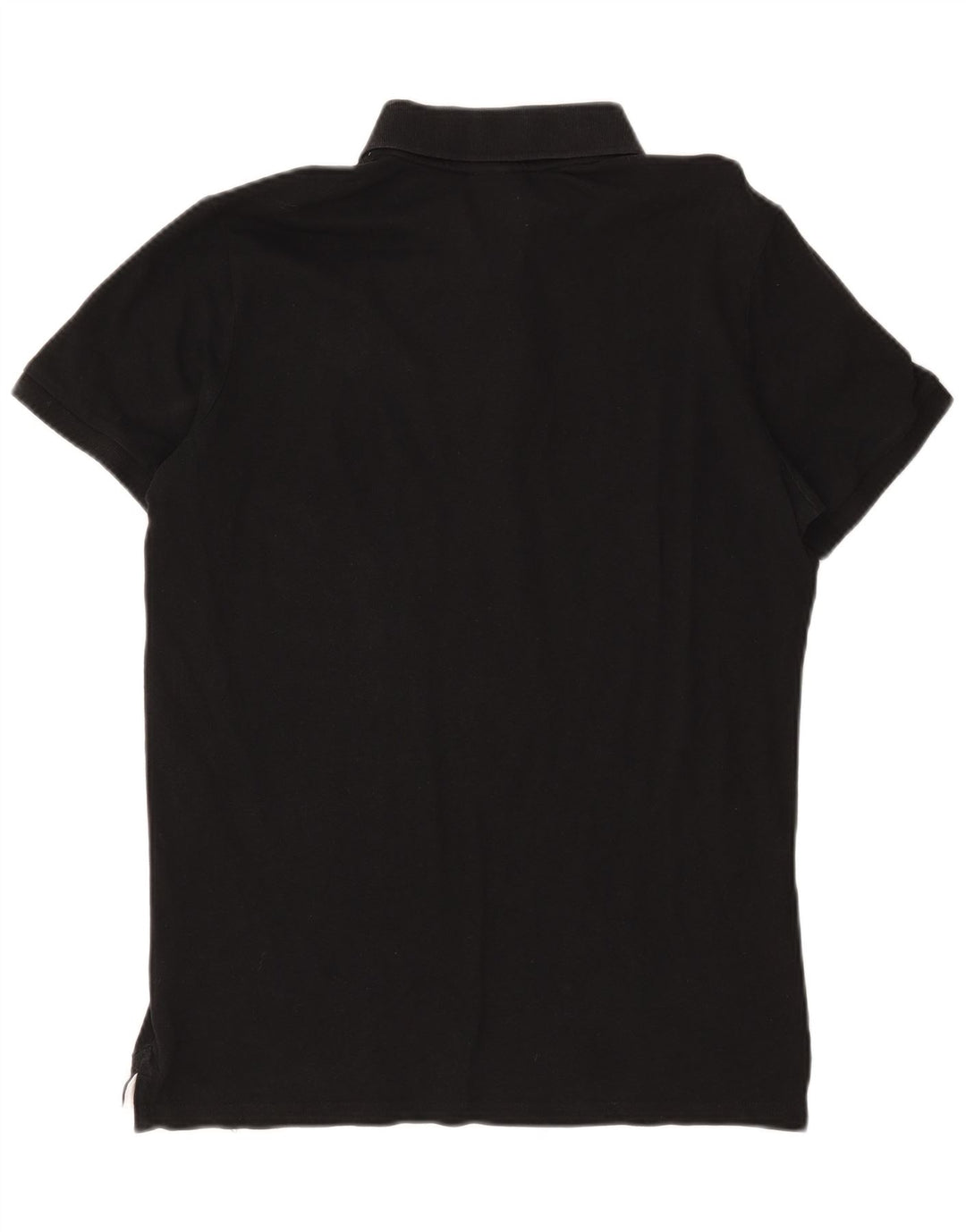 Ανδρικό μπλουζάκι πόλο Diadora, μεσαίο μαύρο βαμβακερό