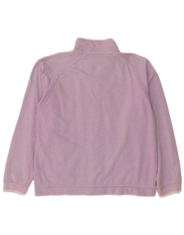 Champion Womens Oversized αθλητική φόρμα Top Jacket UK 10 Small Purple